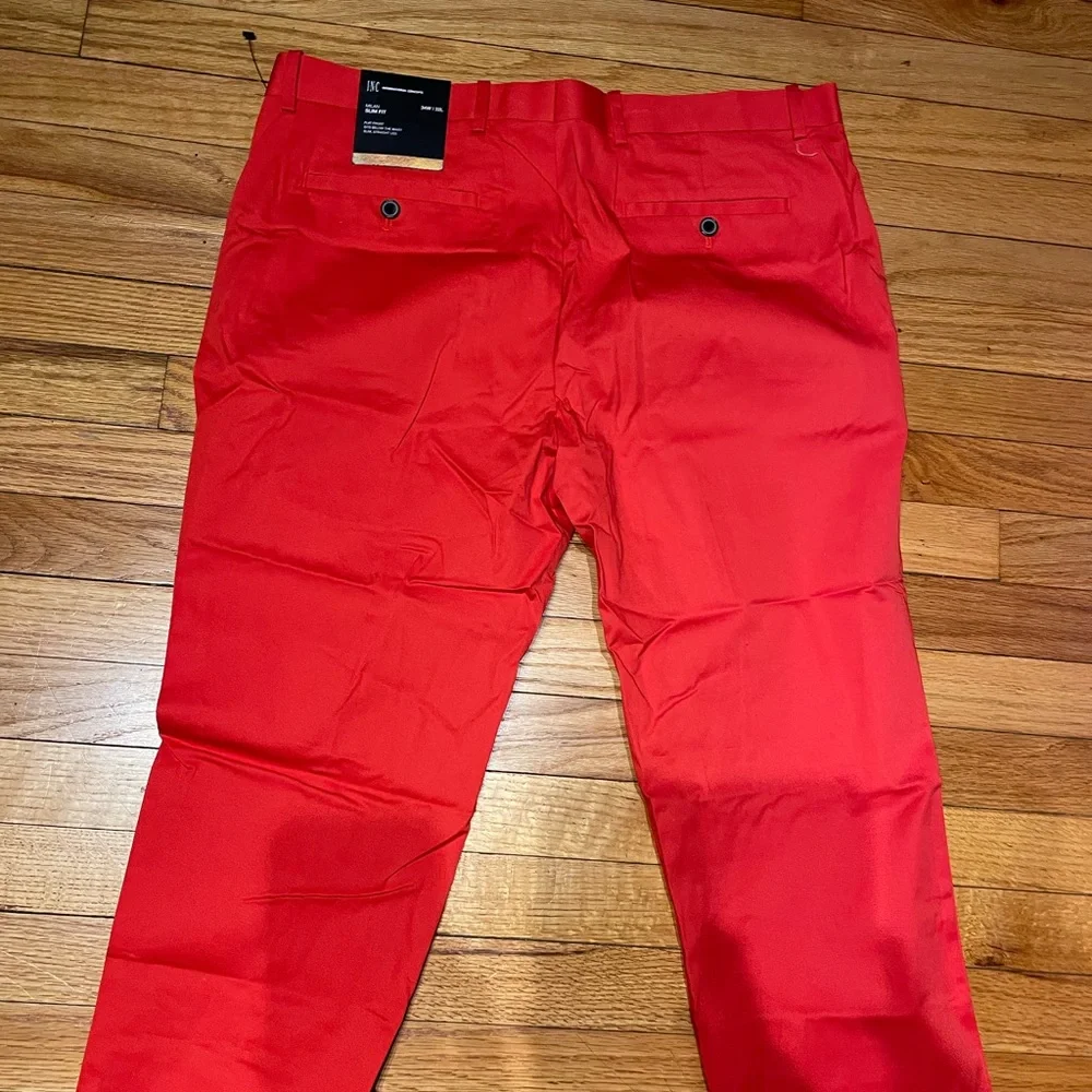 Colorful Milan FLAT FRONT SITS BELOW WAIST SLIM Fit STRAIGHT LEG bright coastal